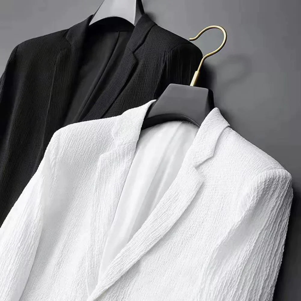 Herren Zweiteiler Set mit Sakko & Jogginghose – Modernes Casual Suit mit Stretch & Kordelzug – Bequemer Anzug für Business, Events & Freizeit
