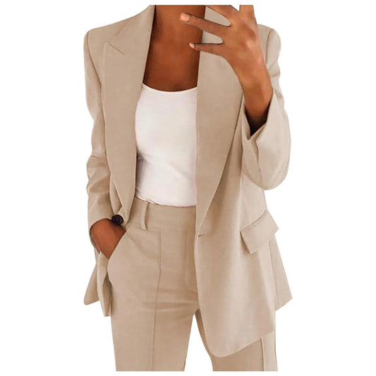 Zweiteiliger Damen Business-Anzug – Oversized Blazer & Anzughose im modernen Office-Look