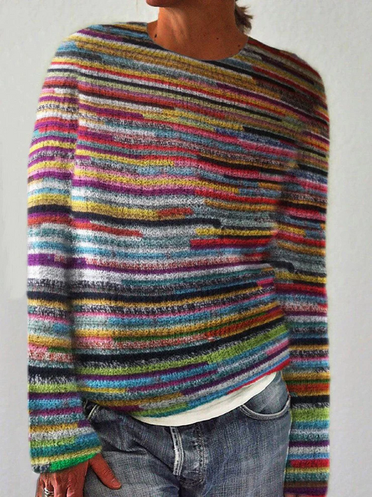 Elodie - Comfortable striped sweater - Casual - Seasonal collection - Autumn for women