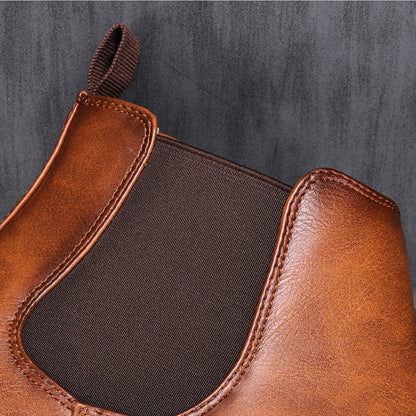Herren Chelsea Boots im klassischen Look – Rutschfeste Winterstiefeletten mit elastischem Einstieg
