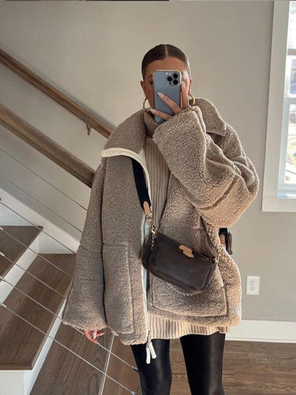 Raegan - Warme Teddyjacke