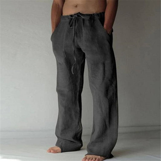 Benjamin - Freizeithose aus Leinen, einfarbig, für Herren