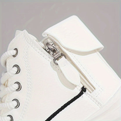 Lässige High-Top Plateau-Sneaker für Damen | Perfekt für Casual Days