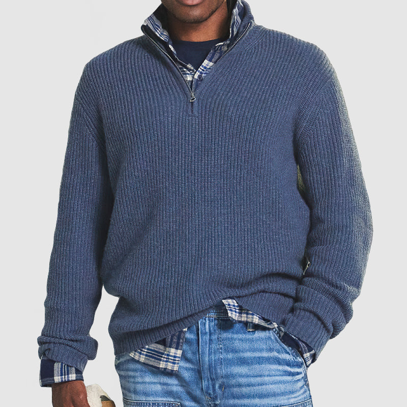 Pullover mit Zip-Verschluss