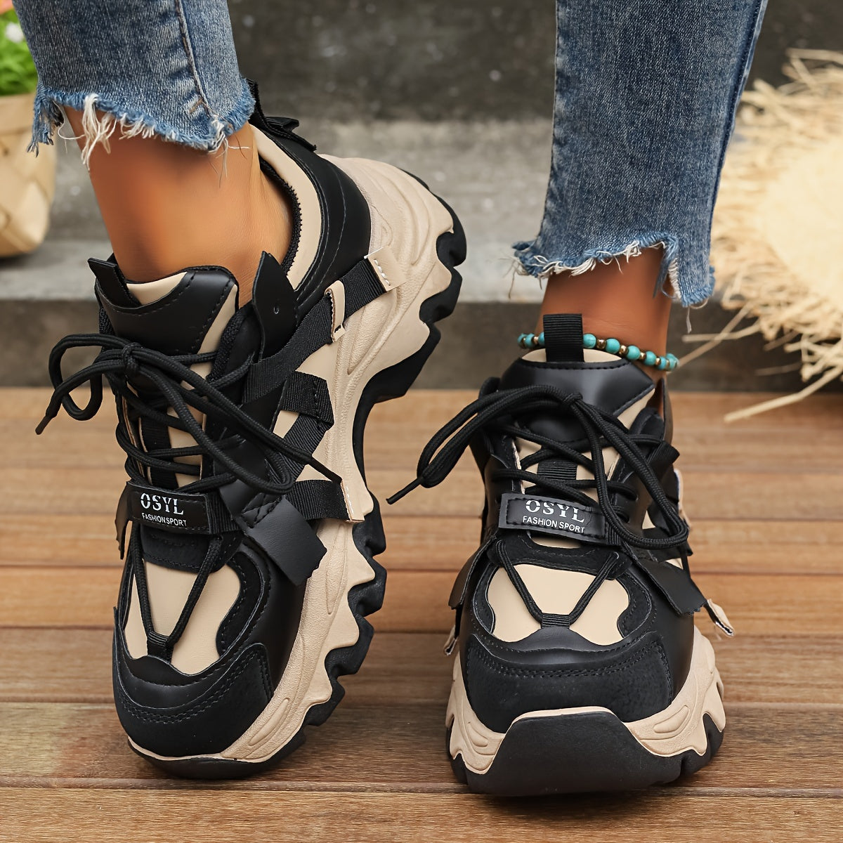 Lässige Colorblock-Sneaker für Damen | Perfekt für Alltag