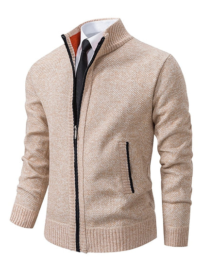 RALPH POLO - Stylischer Zipper Strickpullover für Herren (italienisches Design)