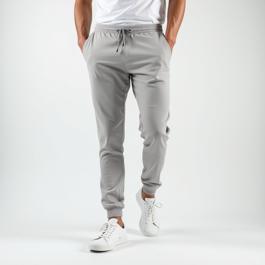 Herren Joggerhose mit elastischem Bund und Rippbündchen