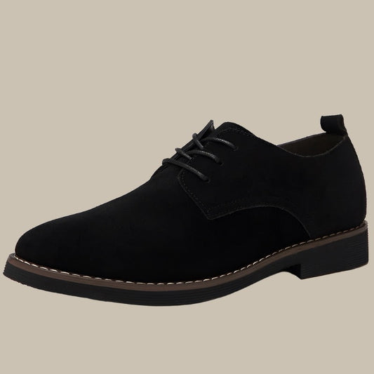 Herren Wildleder-Schnürschuhe – Elegante Derbyschuhe mit rutschfester Sohle für Business & Freizeit