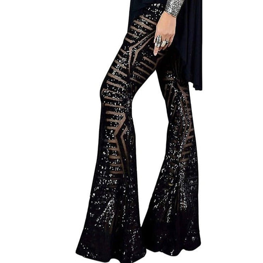 Colette - Pantaloni larghi con paillettes